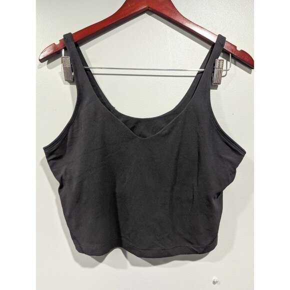 Lululemon Tank Top Womens 12 Black Align Built In Bra Athleisure Yoga Workout - Picture 2 of 13